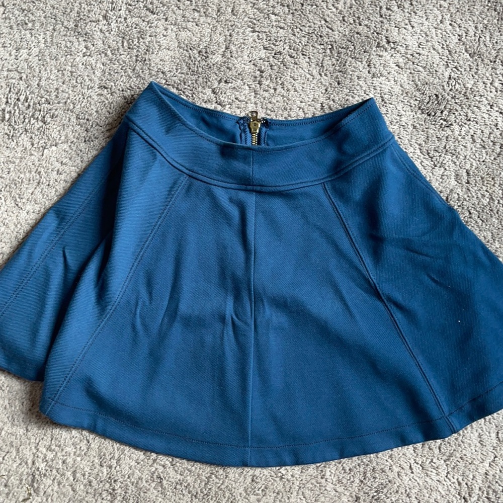 Blue skater skirt